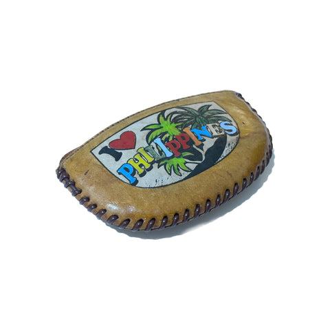 Handmade Leather Coin Purse - I Love Philippines